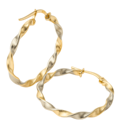 Brinco Ouro 18K Argola Fio...