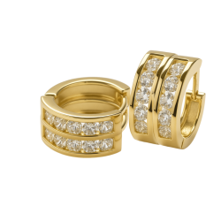 Brinco Ouro 18K Argola...