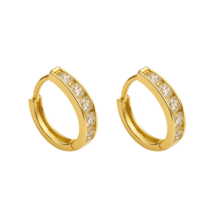 Brinco Ouro 18K Argola...
