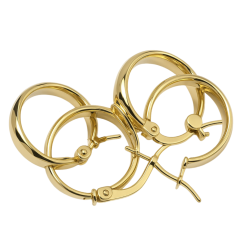 Brinco Ouro 18K Argolinha...