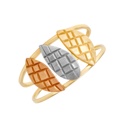 Anel Ouro 18K Tricolor Gotas