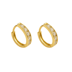 Brinco Ouro 18K Argolinha...