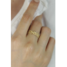 Anel Ouro 18K Renda Trabalhada Com Zircônia