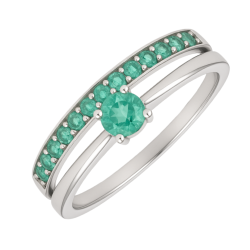 Anel Ouro 18K Branco...