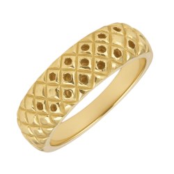 Anel Ouro 18K Tela