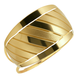 Anel Ouro 18K Dois Aros Com...