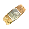 Anel Ouro 18K Tricolor Tema Egito