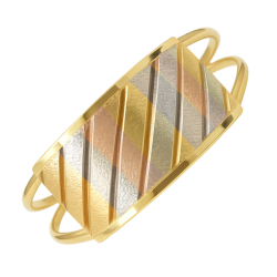 Anel Ouro 18K Tricolor...