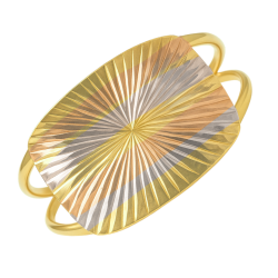 Anel Ouro 18K Tricolor Solaris
