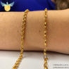 Pulseira Ouro 18K Cordão Baiano 19cm