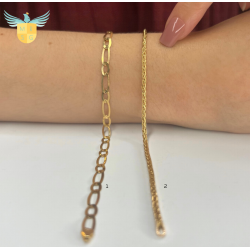 Pulseira Ouro 18K Palmeira 19cm