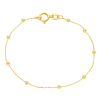 Pulseira Ouro 18K Veneziana Bolinhas 15cm