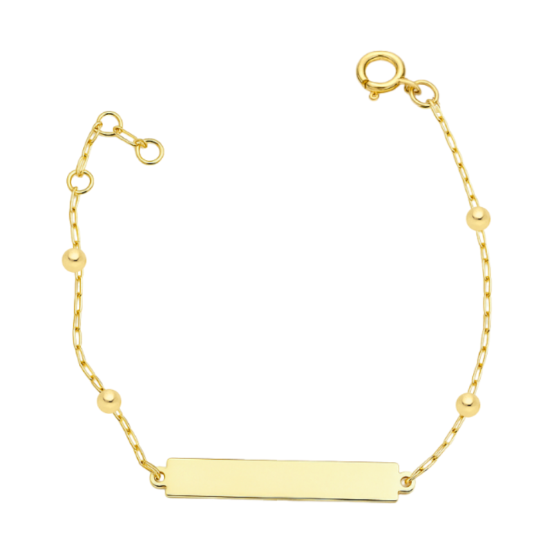 Pulseira Ouro 18K Chapa Bolinhas 2,5mm Cartier