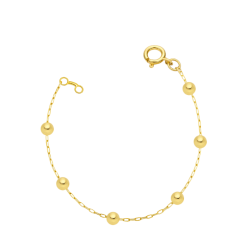 Pulseira Ouro 18K Bola...