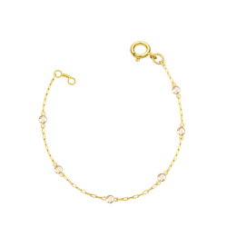Pulseira Ouro 18K Zircônia...