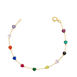Pulseira Ouro 18K Zircônia...