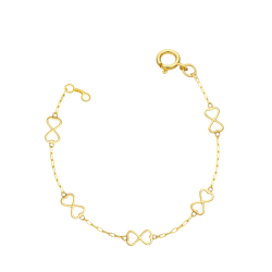 Pulseira Ouro 18K Infinito...