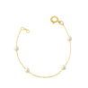 Pulseira Ouro 18K Infantil Pérola 3mm Cartier