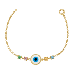 Pulseira Ouro 18K Olho...