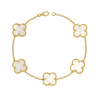 Pulseira Ouro 18K Flor Branca