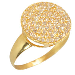 Anel Ouro 18K Redondo...