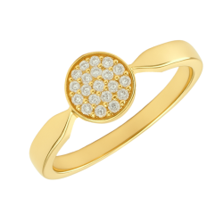 Anel Ouro 18K Redondo...