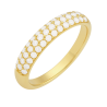 Anel Ouro 18K Com Brilhantes