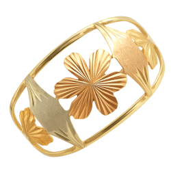 Anel Ouro 18K Tricolor Jardim
