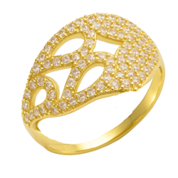Anel Ouro 18K Outono Com...