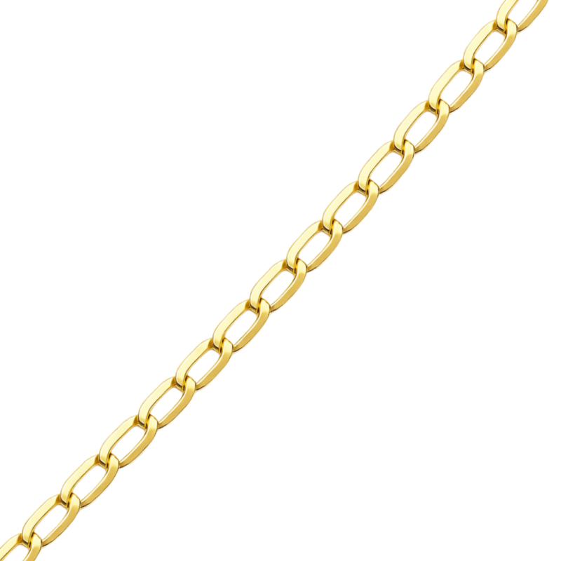 Pulseira Ouro 18K 1x1 Laminada 21cm