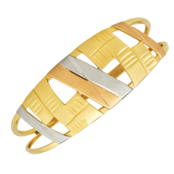 Anel Ouro 18K Tricolor...