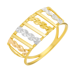 Anel Ouro 18K Frente...