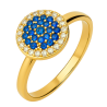 AN.AU.AMA.ANEL CENTRO ZIRC.AZUL