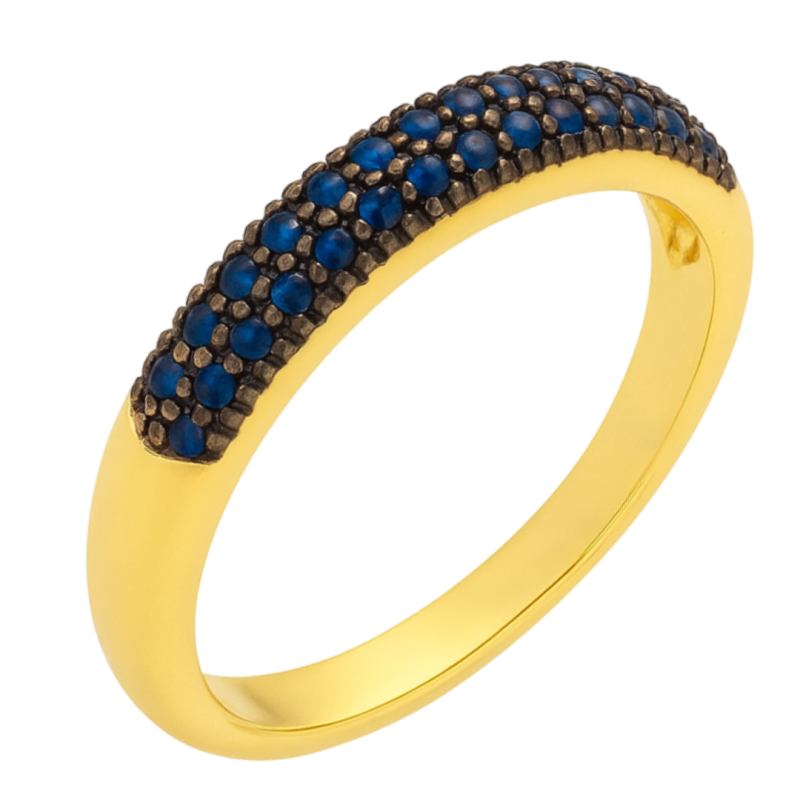 AN.AU.AMA CRAVEJADO COM ZIRC. AZUL