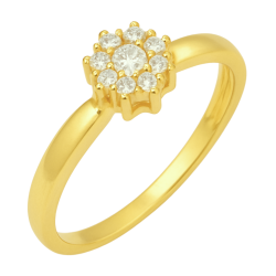 AN.AU.AMA FLOR C/ 9 ZIRCONIAS