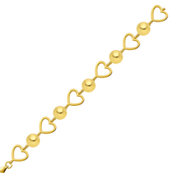 PULSEIRA 18K BOLA COM...