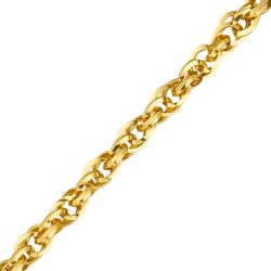 Pulseira Ouro 18K Elo Duplo...