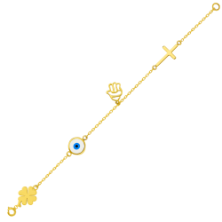 PULSEIRA 18K PATUA MÃO DE...
