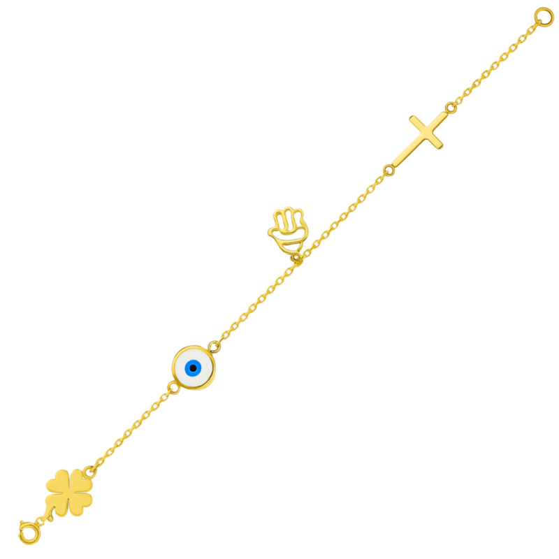 PULSEIRA 18K PATUA MÃO DE FATIMA