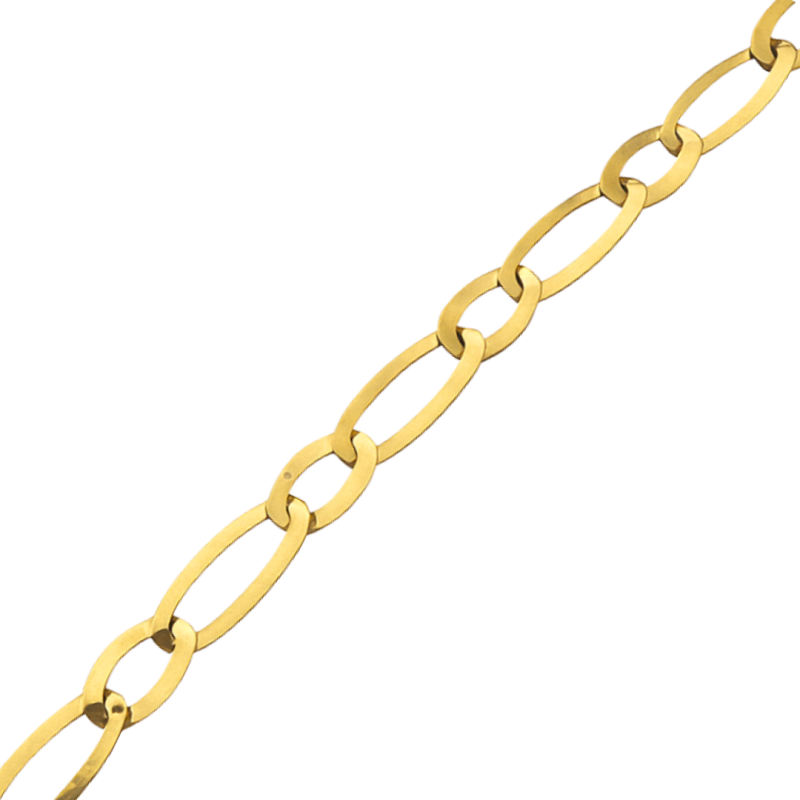 Pulseira Ouro 18K 1x1 Laminada