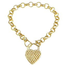 Pulseira Ouro 18K Elo...
