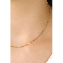 Corrente Ouro 18K Veneziana Fina 40cm