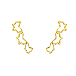 Brinco Ouro 18K Trio...