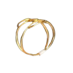 ANEL OURO 18 K DETALHADO