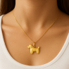 Pingente Outo 18K Cachorro Oco