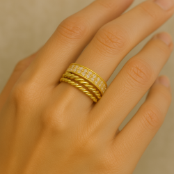Anel Ouro 18K Alegria