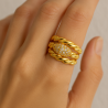 Anel Ouro 18K Cordas