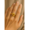 Anel Ouro 18K Movimento