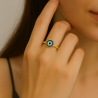 Anel Ouro 18K Olho Grego