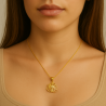 PG.AU.AMA FLOR COM PONTO DE ZIRCONIA
